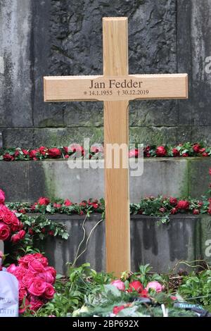 Tomba staette Jan Fedder, cimitero Ohlsdorf Amburgo, 25.01.2020 Foto Stock