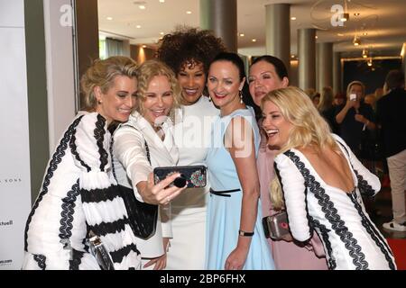 Tina BORDIHN,Katja Burkard,Marie Amiere,Brita Segger,Katy Karrenbauer e Jennifer Knaeble,Ladies lunch a beneficio della Fondazione tedesca Stroke Help all'Hotel le Meridien,Hamburg,04.06.2019 Foto Stock