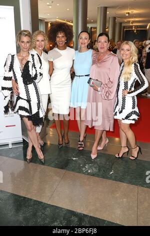 Tina BORDIHN,Katja Burkard,Marie Amiere,Brita Segger,Katy Karrenbauer e Jennifer Knaeble,Ladies lunch a beneficio della Fondazione tedesca Stroke Help all'Hotel le Meridien,Hamburg,04.06.2019 Foto Stock