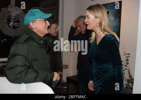 Otto Waalkes,Kirsten Roschlaub,Vernissage Bob Leinders 'COVERED II',Galerie Roschlaub,Hamburg,05.12.2019 Foto Stock