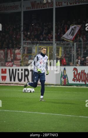 1. BL: 19-20: 16. SPTG. SC Freiburg - FC Bayern Monaco di Baviera Foto Stock