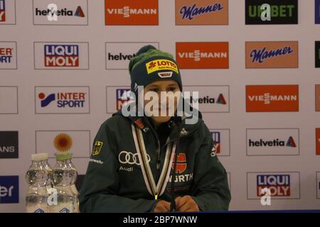 Team Jumping Donne FIS Campionato del mondo di sci nordico 2019 Seefeld Foto Stock