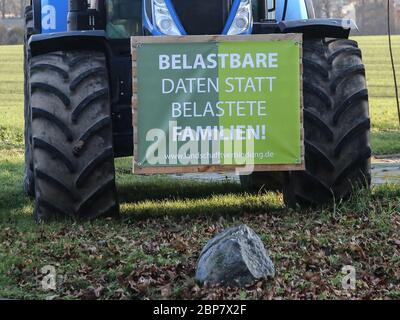 Farmers' demo il 17 gennaio 2020 a Magdeburgo Foto Stock