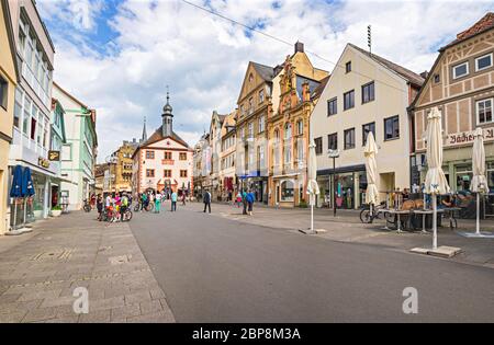 BAD KISSINGEN, GERMANIA - CIRCA MAGGIO 2020: Il paesaggio urbano di Bad Kissingen, Baviera, Germania Foto Stock