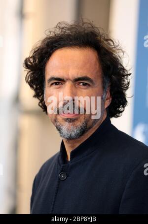 VENEZIA, ITALIA - 27 AGOSTO: Alejandro Gonzalez Inarritu partecipa alla fotocellula 'Birdman' durante il 71° Festival del Cinema di Venezia il 27 agosto 2014 Foto Stock