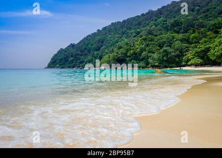 Turtle Sanctuary Beach, Perhentian Islands, Terengganu, Malaysia Foto Stock