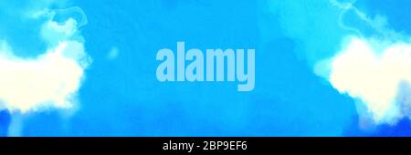 sfondo astratto acquerello con vernice acquerello con blu cielo profondo, miele e azzurro cielo chiaro colori. può essere utilizzato come banner web o sfondo. Foto Stock