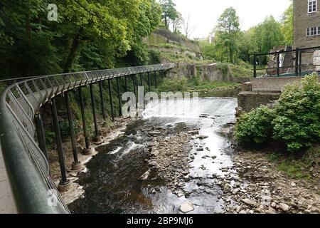 Il Millennium Bridge a New Mills, Derbyshire Foto Stock