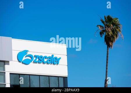 Campus della sede centrale di Zscaler nella Silicon Valley. Zscaler è un'azienda globale di sicurezza informatica basata su cloud - San Jose, CA, USA - 2020 Foto Stock