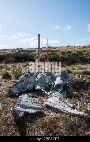 Nel Regno Unito - WW2 Crash Site - Pilot, Herbert Noga Foto Stock