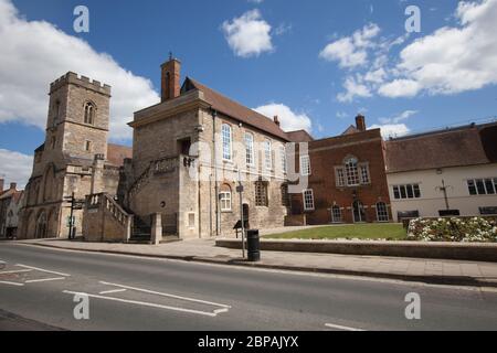 Edifici nel centro di Abingdon in Oxfordshire, Regno Unito Foto Stock
