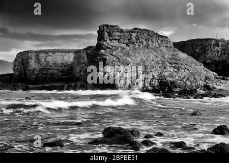 La costa vicino a Fanad Head, Portsalon, County Donegal, Irlanda, Europa Foto Stock