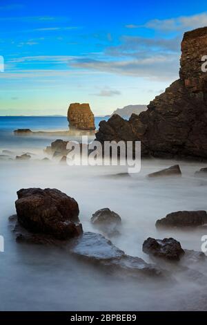 La costa vicino a Fanad Head, Portsalon, County Donegal, Irlanda, Europa Foto Stock