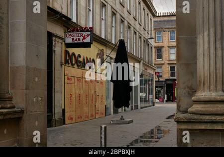 Glasgow sotto restrizioni di blocco maggio 2020 Foto Stock