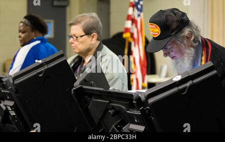 2015 elezioni comunali Ferguson nel Missouri USA Foto Stock