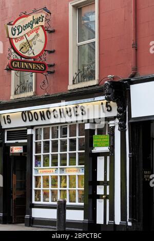 O'Donoghue's Pub, Merrion Row, Dublin City, County Dublin, Irlanda Foto Stock