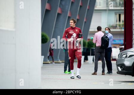 Torino, Italia. 18 maggio 2020 durante la sessione di formazione individuale del Torino FC nel corso del Covid-19. Nello Stadio Filadelfia, a Torino, Italia il 18 maggio 2020 (Foto di Alberto Gandolfo/Pacific Press) Credit: Pacific Press Agency/Alamy Live News Foto Stock