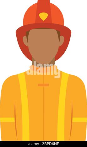 Icona di un uomo fuoco isolato Illustrazione Vettoriale