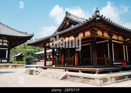 Tempio di Toshodaiji, sito patrimonio dell'umanità dell'UNESCO a Nara, Giappone Foto Stock