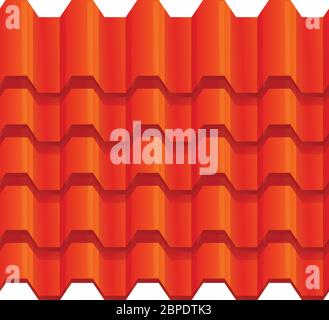 Icona del tetto rosso del telaio. Cartoon di frame rosso tetto icona vettore per web design isolato su sfondo bianco Illustrazione Vettoriale