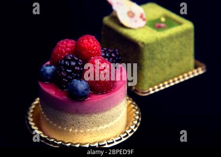 Torte colorate Foto Stock