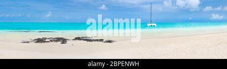 Incredibile pointe d'Esny Beach sulla costa sud est di Mauritius. Panorama Foto Stock