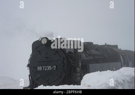 Treno a vapore della harzer schmalspurbah Foto Stock