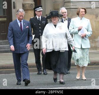 Il principe Carlo a liverpool Foto Stock