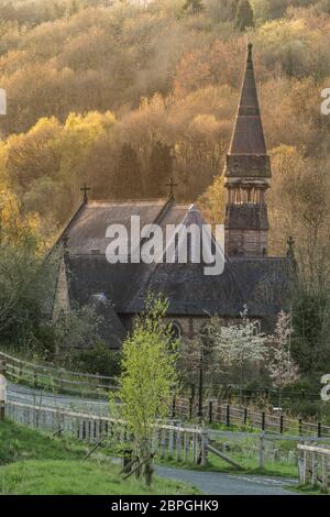 Dettagli architettonici a Coalport e dintorni nella gola di Ironbridge, Shropshire, Inghilterra, Regno Unito Foto Stock