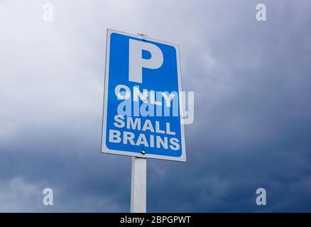 Segnale di stazionamento . segnale di parcheggio riservato per talune categorie . Foto Stock