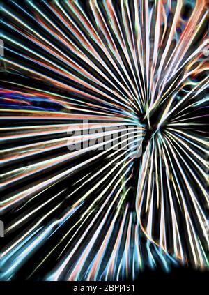 Linee astratte colorate e luminose Foto Stock