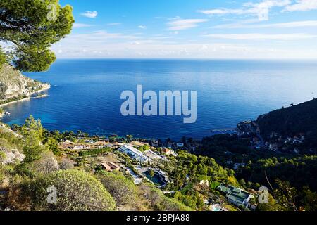 Bella costa della città dall'alto. Francia bellezze Foto Stock