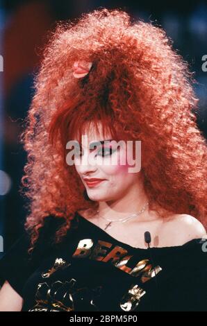 TV-Talkshow // 90er Jahre - Nina Hagen // TV-Talkshow // 90er Jahre Foto Stock