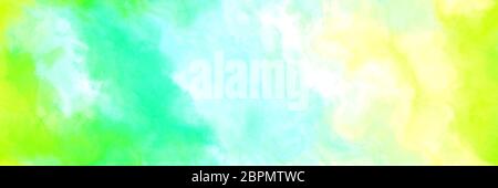 sfondo astratto senza cuciture con vernice acquerello con melata, giallo verde e ciano chiaro colori. può essere utilizzato come texture di sfondo o. Foto Stock