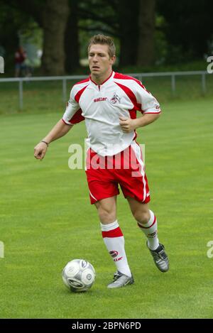 1. FC Köln - Präsentation des Kaders für die Saison 2003/2004 Geißbockheim. Foto Stock