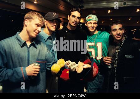 Backstreet Boys / popkomm 1996 - Die US-amerikanische boygroup 'Backstreet Boys' Howie Dorough, Alexander James McLean, Nick carter, Brian Littrell, Kevin Richardson Foto Stock