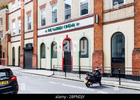 Il Garden Cinema, un nuovo cinema privato di proprietà di Parker Street, Covent Garden, Londra, Regno Unito Foto Stock