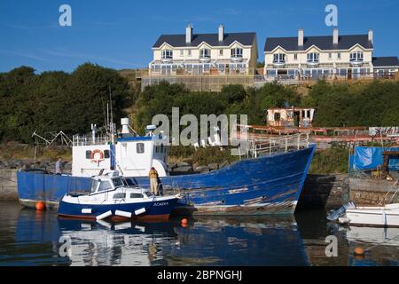 Duncannon Pier, Hook Head, County Wexford, Irlanda Foto Stock