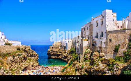 sud italia Sea Village laguna di Polignano a Mare - provincia Bari - Puglia - Italia Foto Stock