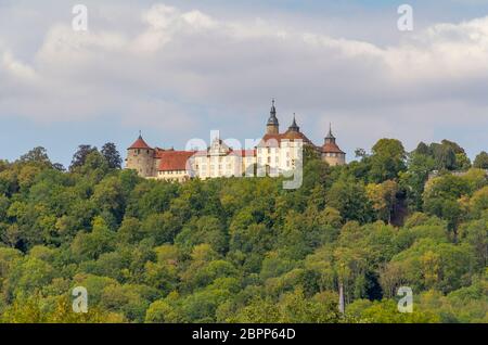 Castello Langenburg nella Germania meridionale in estate Foto Stock