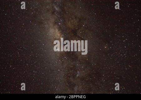 Cielo australe via lattea dettaglio. Foto Stock