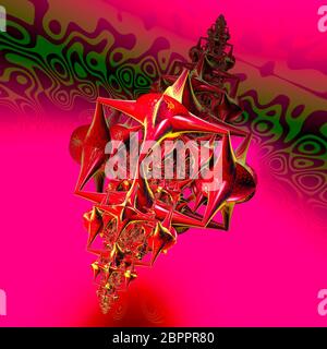 Abstract faraktal colorate le immagini 3D rendering Foto Stock