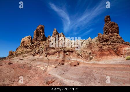 Parte del parco nazionale Las Canadas, vulcano Teide. Tenerife, Isole Canarie, Spagna Foto Stock