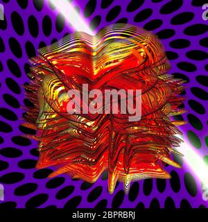 Abstract faraktal colorate le immagini 3D rendering Foto Stock