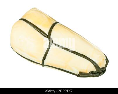 Locali Italiani Provola affumicata (alla provola affumicata formaggio) isolati su sfondo bianco Foto Stock