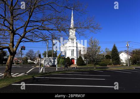 Chiesa metodista unita Setauket Long Island New York Foto Stock