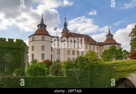 Castello Langenburg nella Germania meridionale in estate Foto Stock
