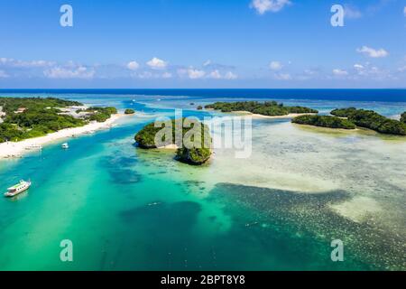 Kabira Bay nell'isola di ishigaki Foto Stock