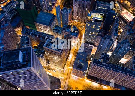 Sheung WAN, Hong Kong, 02 ottobre 2018:- Hong Kong città Foto Stock