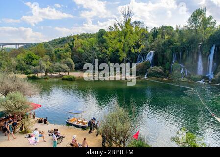 Cascata di Krasica in Bosnia Erzegovina Foto Stock